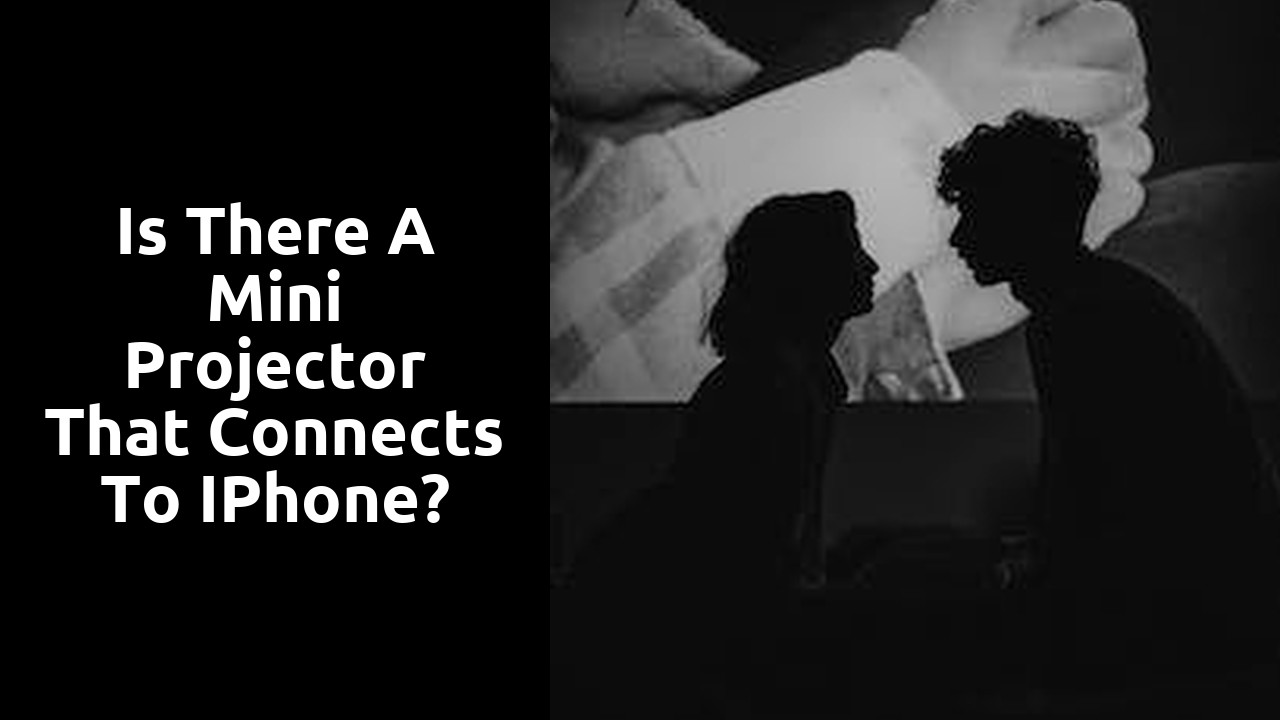 Is there a mini projector that connects to iPhone?