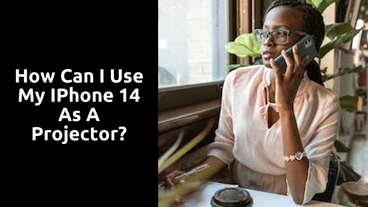 How can I use my iPhone 14 as a projector?